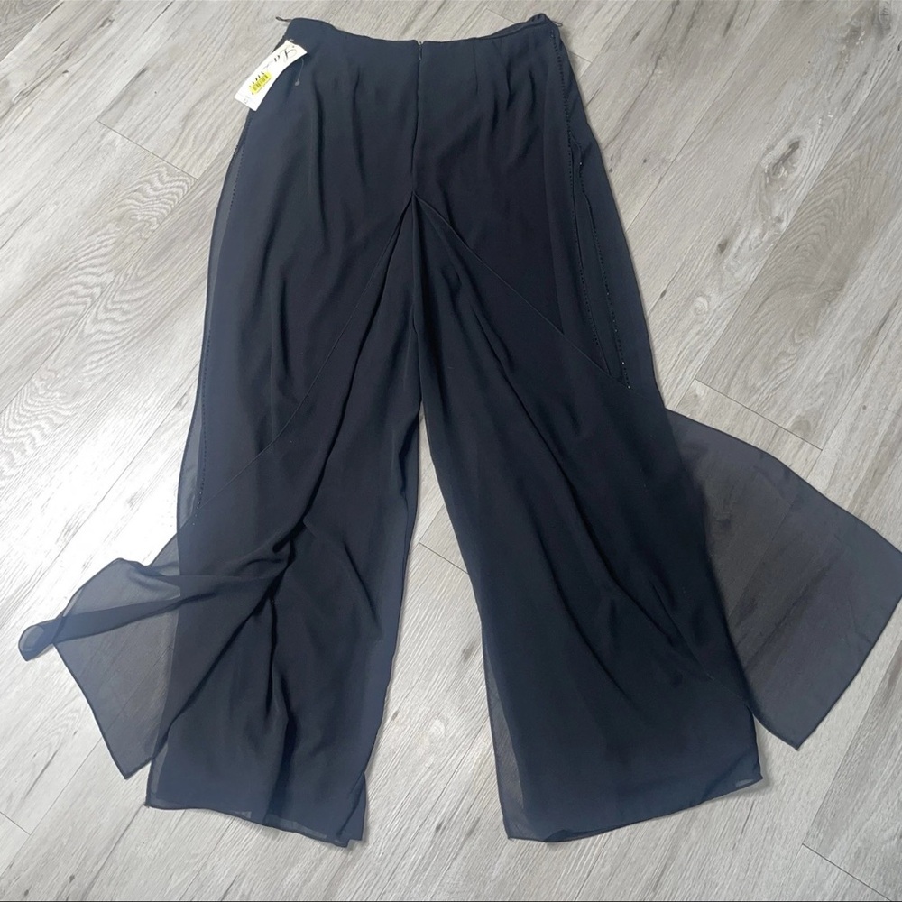 NWT La Nuit Vintage Pants Beaded 12 Hippie Hipster Bohemian Y2K Chic Eclectic